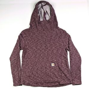 Carhartt Heather Purple Cowl Neck Hoodie